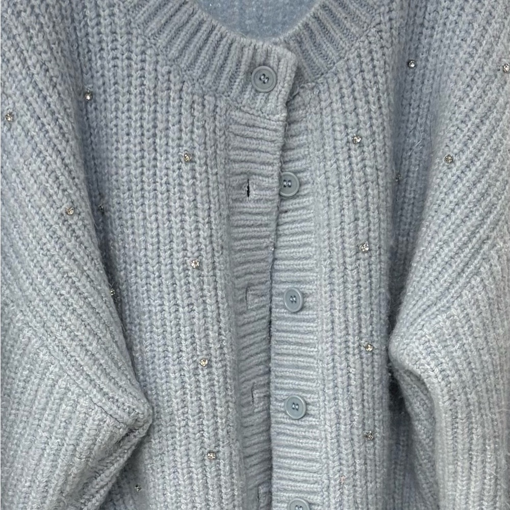 Lost + Wander Light Gray Knit Cardigan